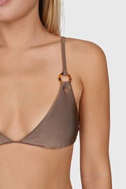 thumbnail: Brunotti voorgevormde triangel bikini set Sunanda bruin