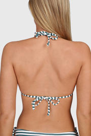 thumbnail: Brunotti voorgevormde triangel bikinitop Novalee groen/wit