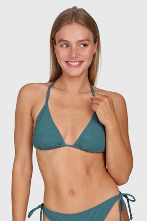 voorgevormde triangel bikinitop Novalee petrol