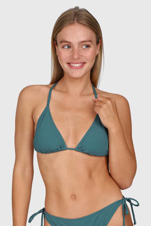 voorgevormde triangel bikinitop Novalee petrol