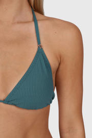 thumbnail: Brunotti voorgevormde triangel bikinitop Novalee petrol