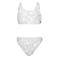Brunotti crop bikini Myla lichtgrijs/wit