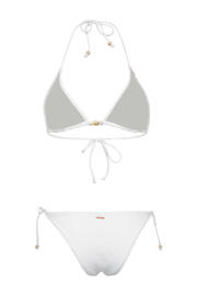 thumbnail: Brunotti voorgevormde triangel bikini set Vievette met textuur wit