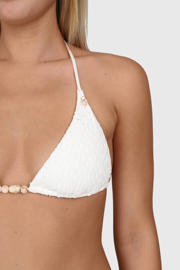 thumbnail: Brunotti voorgevormde triangel bikini set Vievette met textuur wit