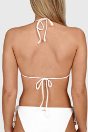 thumbnail: Brunotti voorgevormde triangel bikini set Vievette met textuur wit