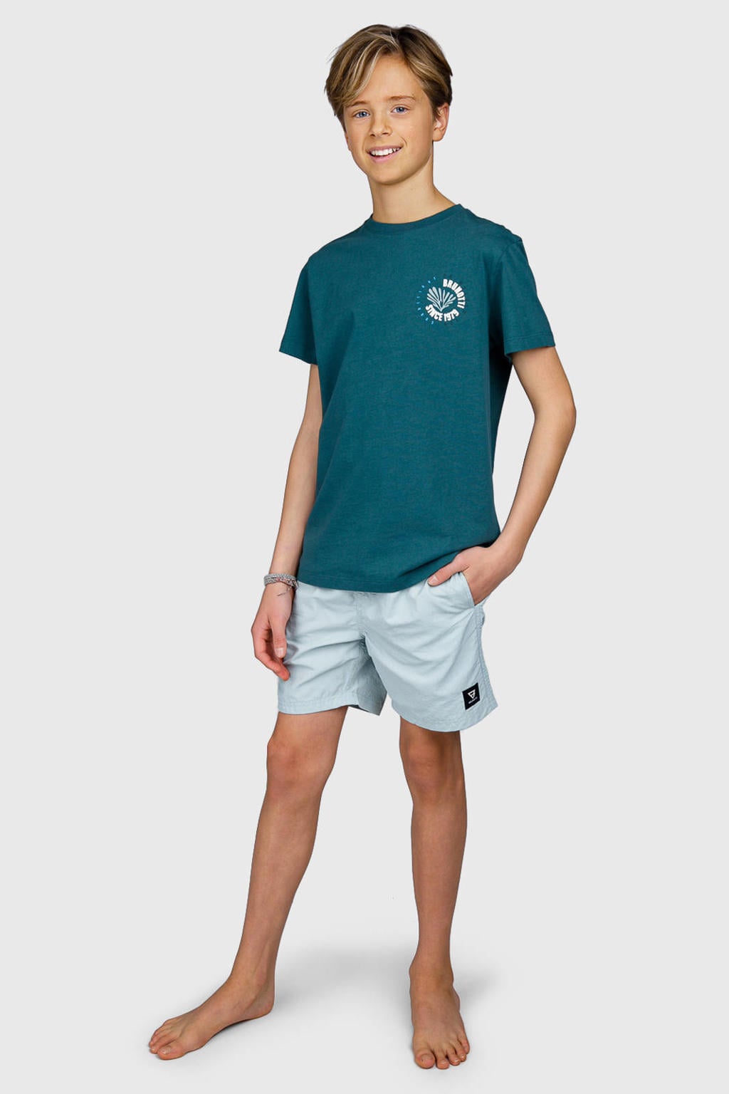 Brunotti zwemshort Hestey lichtgrijs
