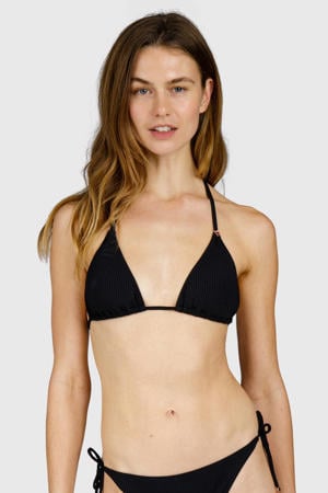 voorgevormde triangel bikinitop Novalee zwart