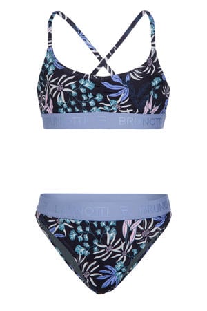 crop bikini Edit zwart/multi
