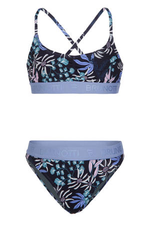 crop bikini Edit zwart/multi