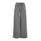 VILA regular waist casual broek met krijtstreep grijs