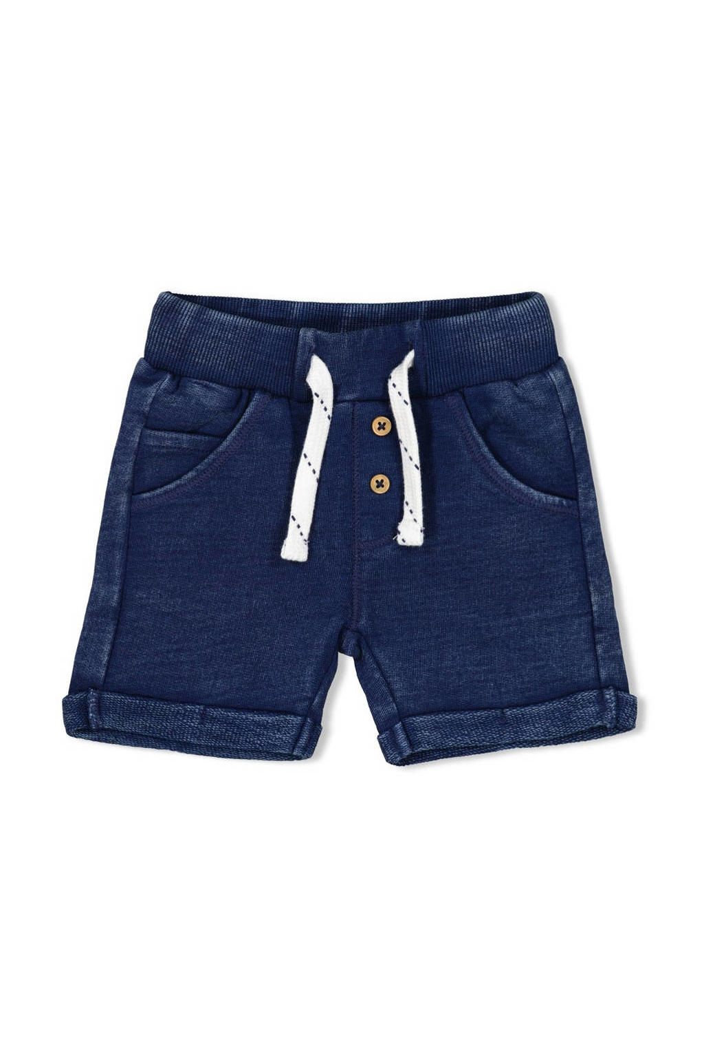 Marineblauw jongens Feetje jog short Summer Denims blauw met regular fit, regular waist en effen