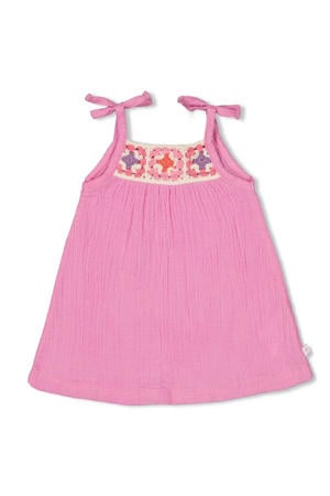 jurk  Summer Woven fuchsia roze