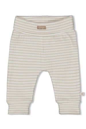 regular waist gestreepte sweatpants Elephant mintgroen