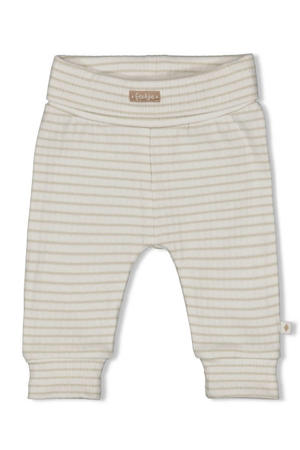 regular waist gestreepte sweatpants Elephant mintgroen