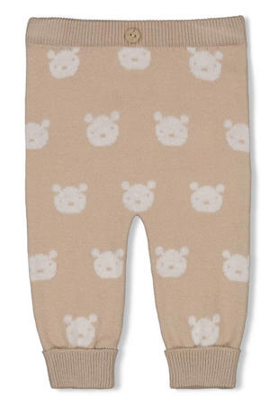 baby broek The Knits zand/wit