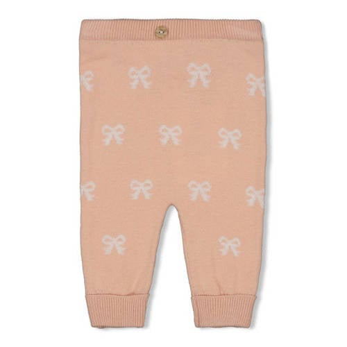 Feetje fijn gebreide babybroek The Knits roze afbeelding