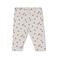 Feetje legging Ladybug offwhite/rood