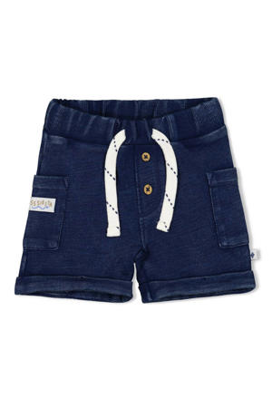 jog denim short Sssiesta marineblauw