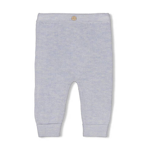 Feetje gebreide babybroek The Knits lichtblauw afbeelding