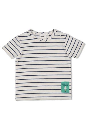 T-shirt Seaside Happiness ecru/blauw
