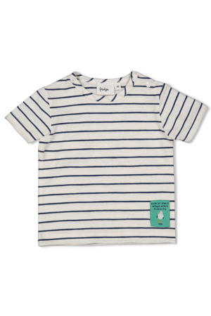 T-shirt Seaside Happiness ecru/blauw
