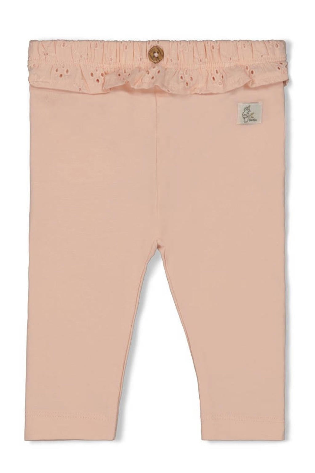 Lichtroze meisjes Feetje leging Let Your Dreams Blossom van katoen met regular fit, regular waist en effen