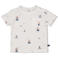 Feetje T-shirt Seaside Happiness ecru/blauw