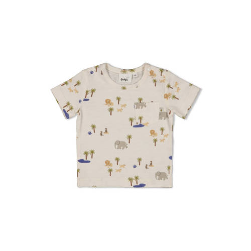 Feetje T-shirt Safari Savage ecru/blauw afbeelding