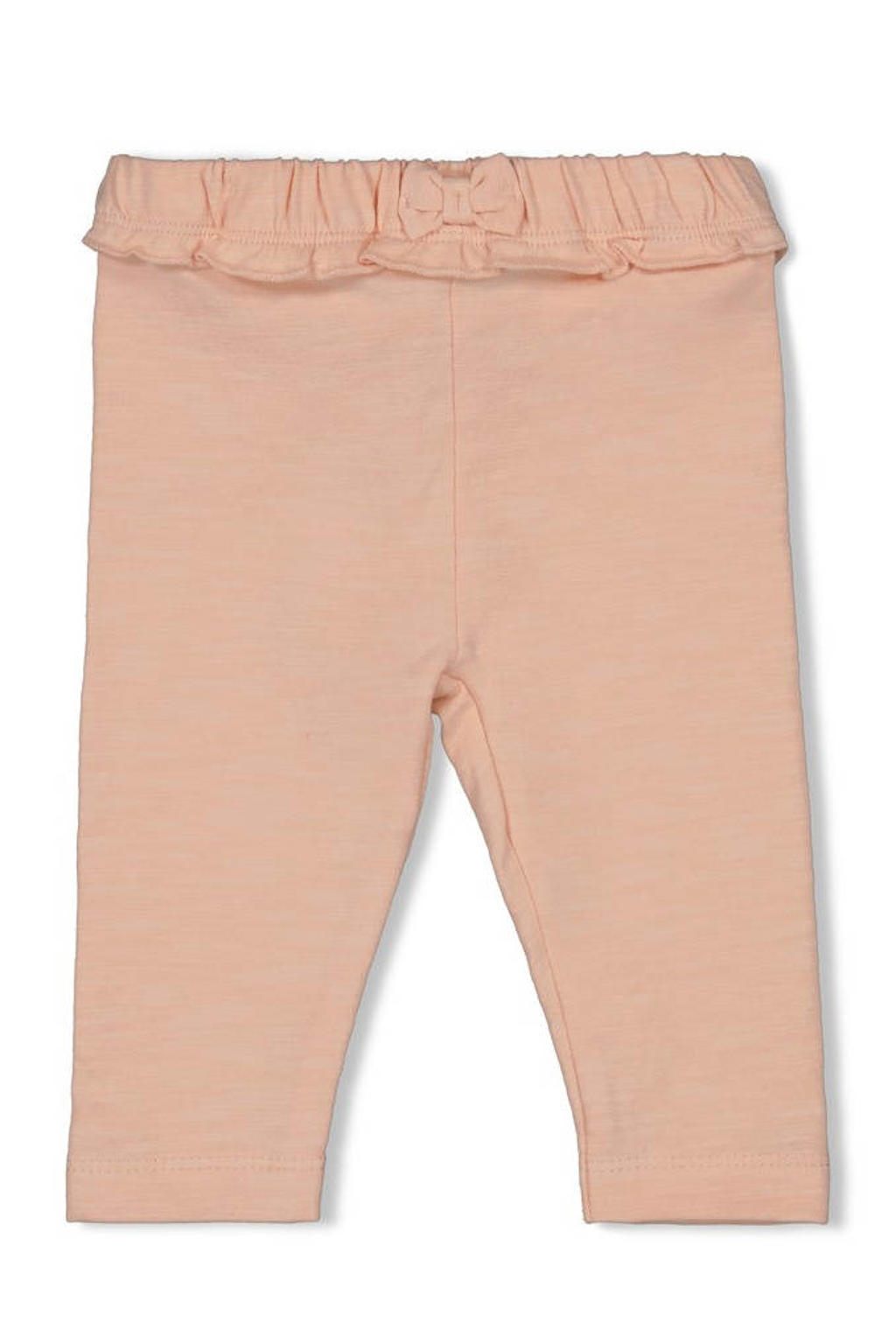 Roze meisjes Feetje legging Sea la Vie van stretchkatoen met effen