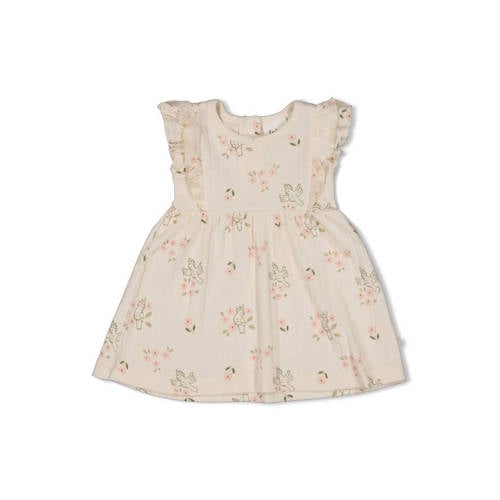 Feetje jurk Let Your Dreams Blossom ecru/roze afbeelding
