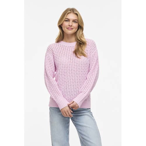 VILA top lichtroze gebreid afbeelding
