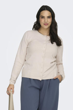 vest beige gebreid