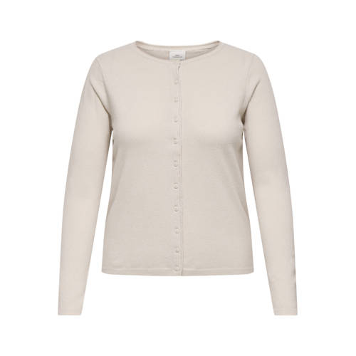 ONLY CARMAKOMA vest beige gebreid afbeelding