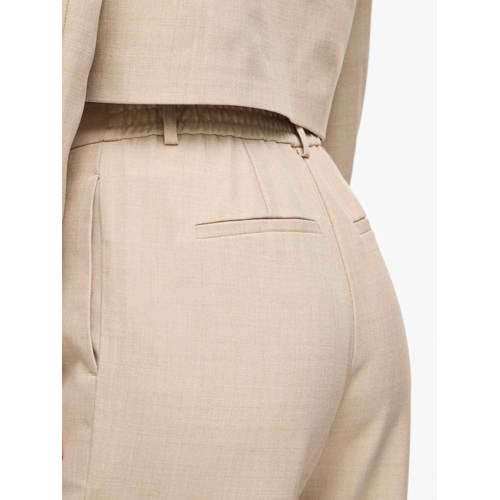 VILA regular waist pantalon beige afbeelding