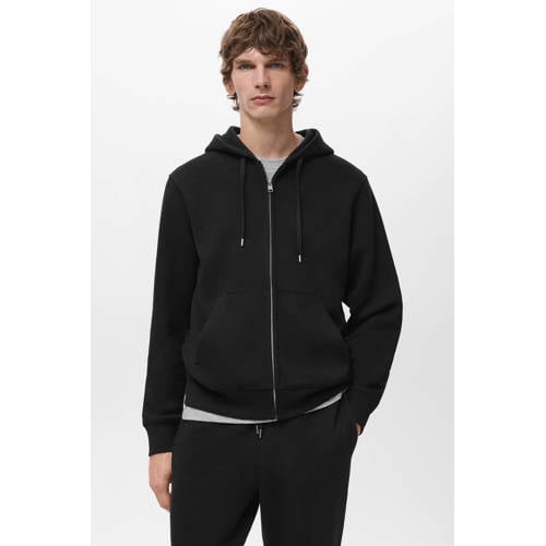 Mango Man sweatvest zwart afbeelding