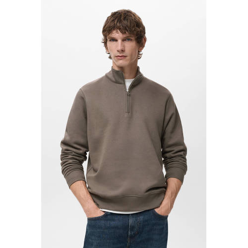 Mango Man sweater lichtbruin afbeelding
