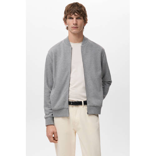 Mango Man sweatvest grijs afbeelding