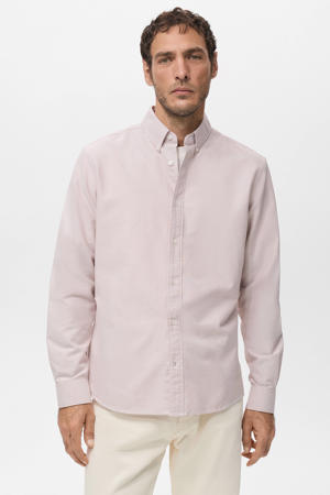 Regular casual overhemd lichtroze