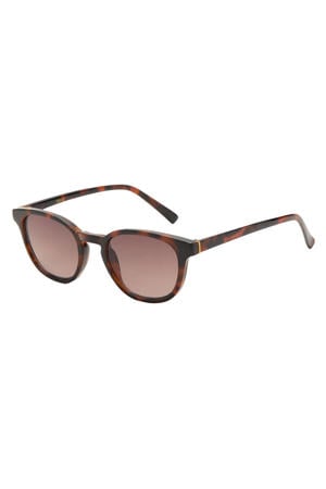 zonnebril met tortoise print bruin