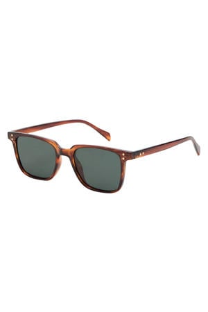 zonnebril met tortoise print bruin
