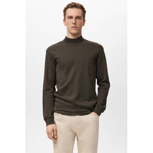 Mango Man longsleeve donkerbruin afbeelding