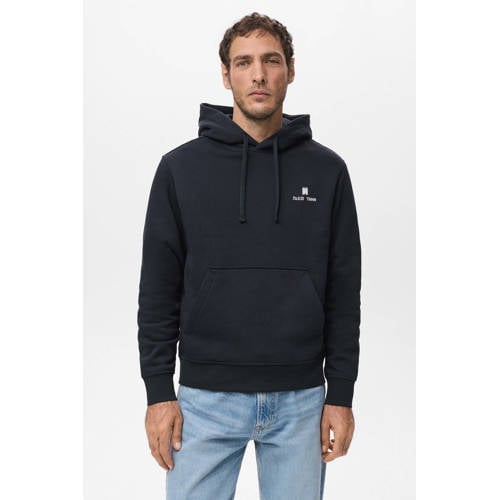 Mango Man hoodie met backprint donkerblauw afbeelding
