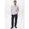 Mango Man Regular gestreepte casual overhemd donkerrood