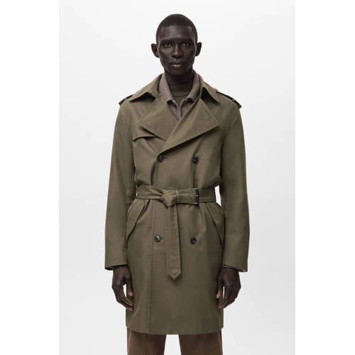 Mango Man trenchcoat bruin afbeelding