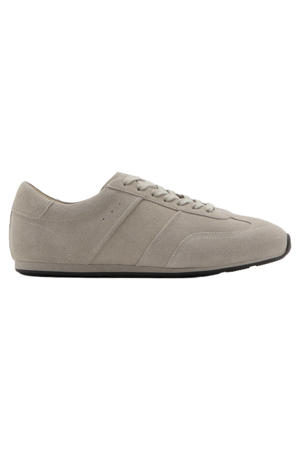 suède sneakers grijs