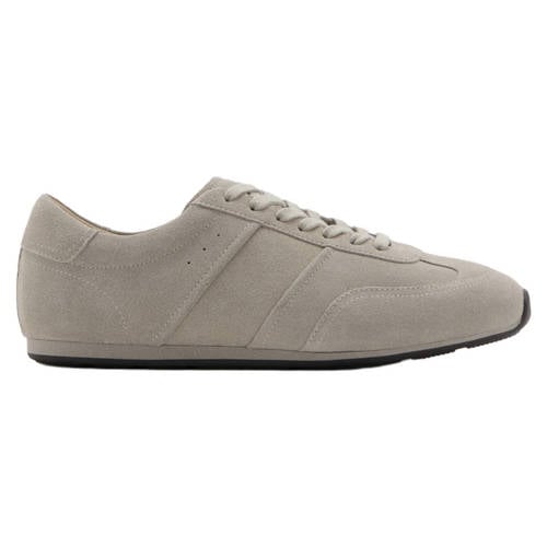 Mango Man suède sneakers grijs afbeelding