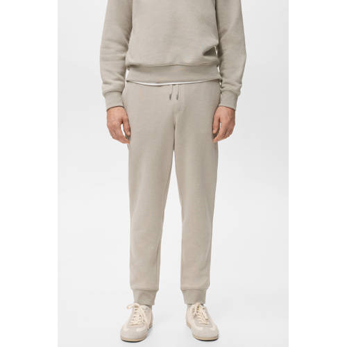 Mango Man regular joggingbroek beige afbeelding