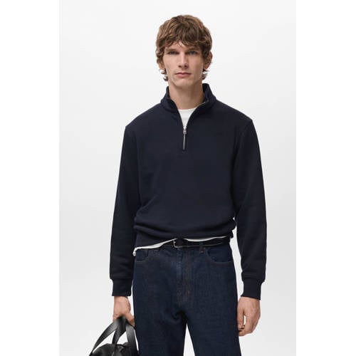 Mango Man sweater marineblauw afbeelding