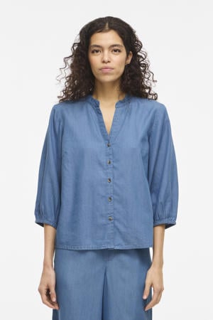 blouse blauw