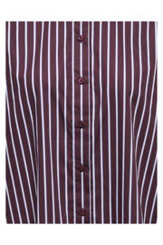 thumbnail: JDY katoenen rechtvallend gestreepte blouse - donkerrood